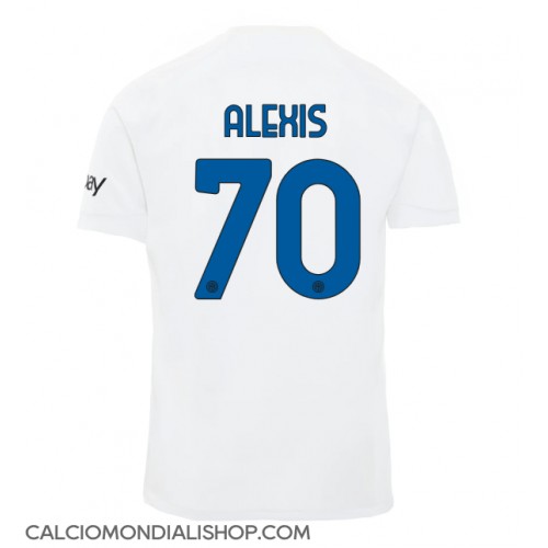 Maglie da calcio Inter Milan Alexis Sanchez #70 Seconda Maglia 2023-24 Manica Corta